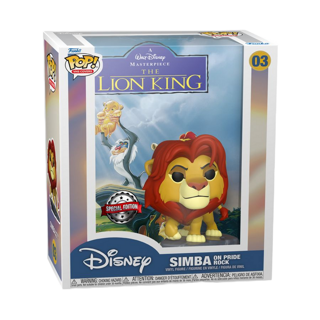 The Lion King (1994) - Simba on Pride Rock US Exclusive Pop! Vinyl VHS Cover [RS]
