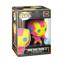 Load image into Gallery viewer, Marvel: Iron Man - Iron Man MkIII US Excllusive Black Light Pop! Vinyl
