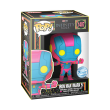 Load image into Gallery viewer, Marvel: Iron Man - Iron Man MkV US Excllusive Black Light Pop! Vinyl
