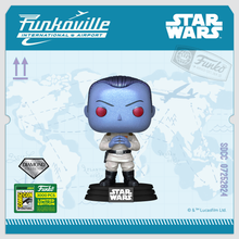 Load image into Gallery viewer, SDCC 2024: Thrawn Diamond Glitter (3000 Pieces) Pop Vinyl SDCC 2024 CON STICKER (IMPORT) (Not Mint: See Images)
