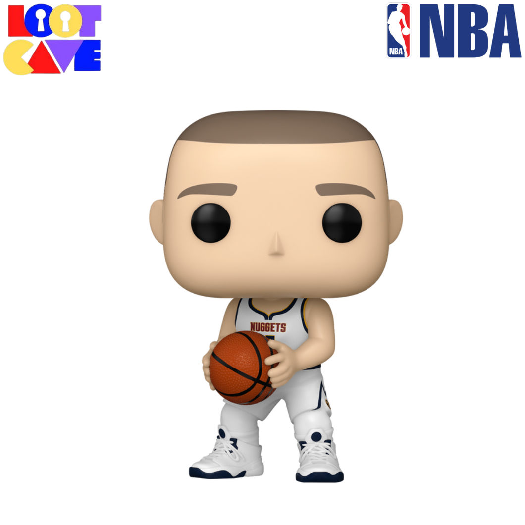 NBA: Nikola Jokic (White Denver Nuggets Jersey) Pop Vinyl