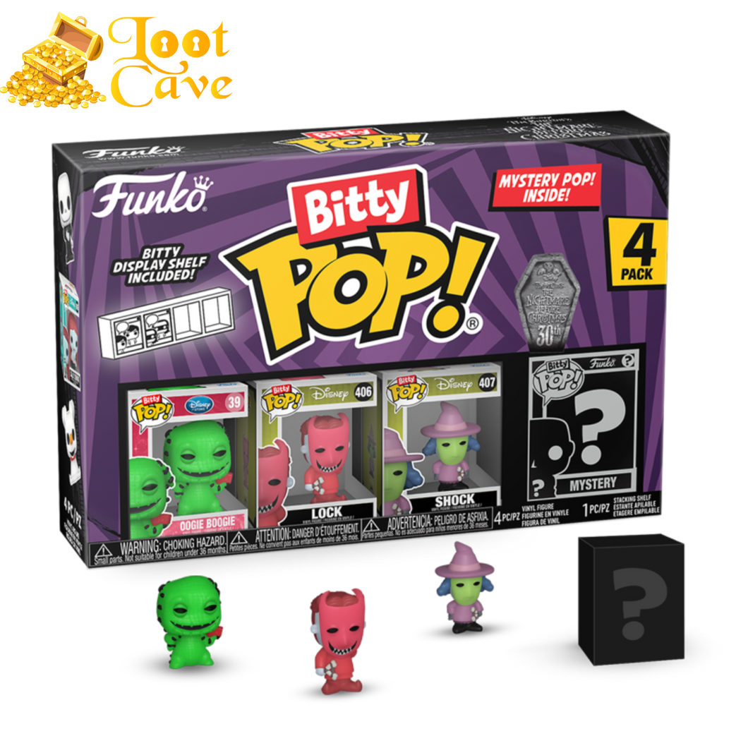 The Nightamre Before Christmas - Oogie Boogie Bitty Pop! 4-Pack