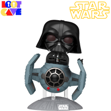 Load image into Gallery viewer, Star Wars Dark Side Darth Vader with TIE Fighter Advanced x1 Starfighter Deluxe Pop! Ride
