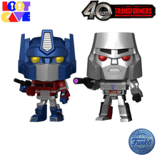 Load image into Gallery viewer, Transformers: G1 - Optimus Prime &amp; Megatron US Exclusive Metallic Pop! Vinyl 2 -Pack [RS]
