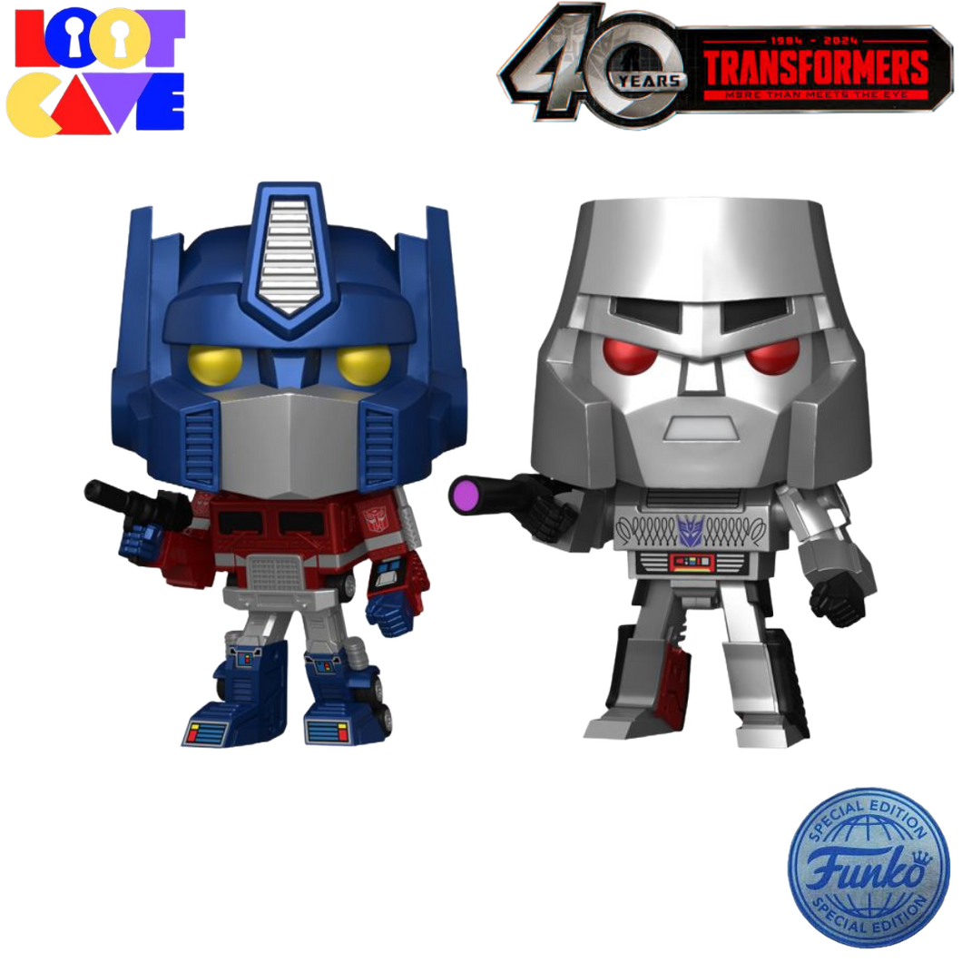 Transformers: G1 - Optimus Prime & Megatron US Exclusive Metallic Pop! Vinyl 2 -Pack [RS]